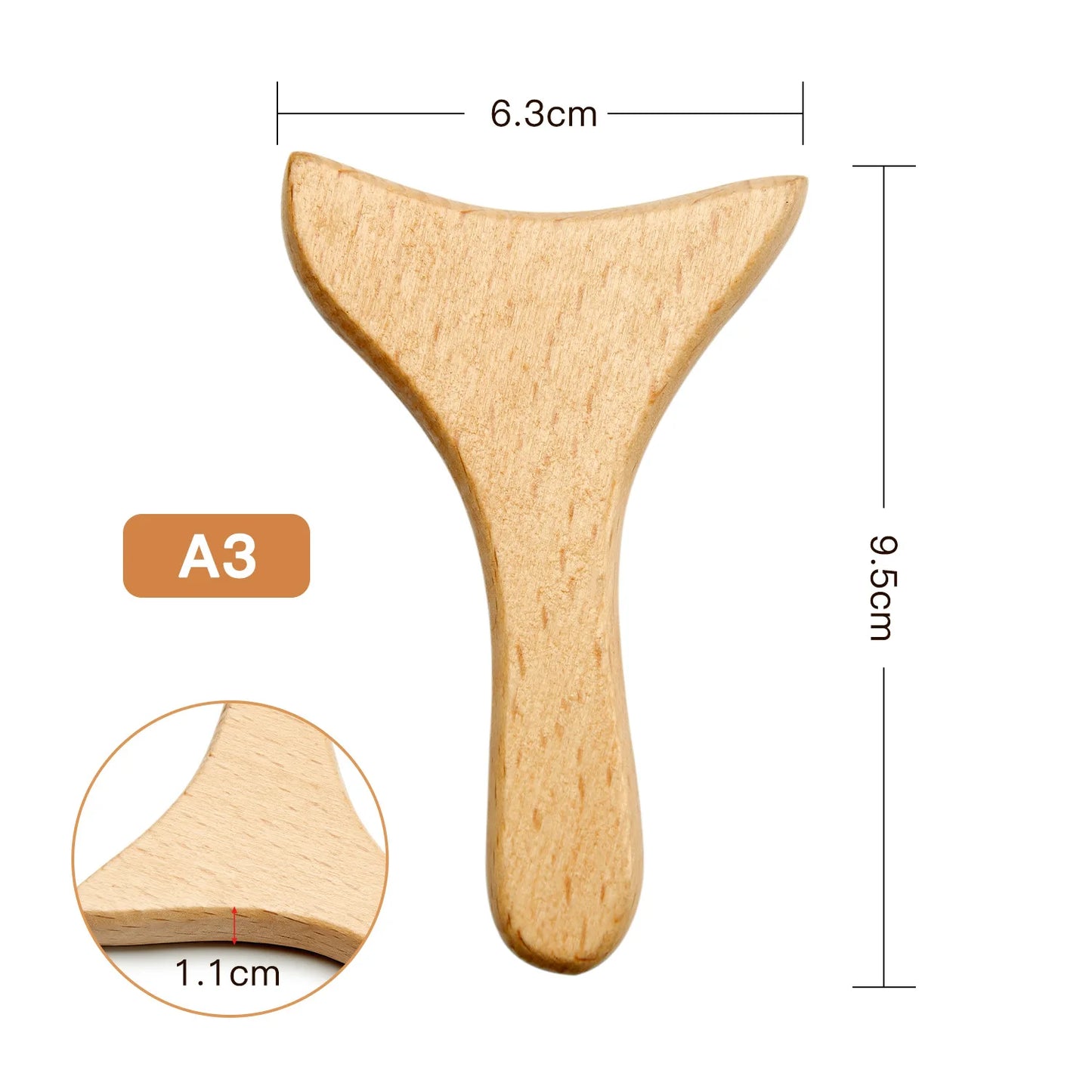 Facial Lifting Stick Wrinkle Remover Wooden Face Spa Massager Guasha Face Slimming Massage Roller Wood Therapy Gua Sha Массажер