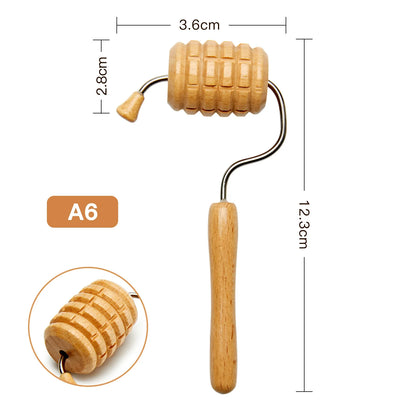 Facial Lifting Stick Wrinkle Remover Wooden Face Spa Massager Guasha Face Slimming Massage Roller Wood Therapy Gua Sha Массажер