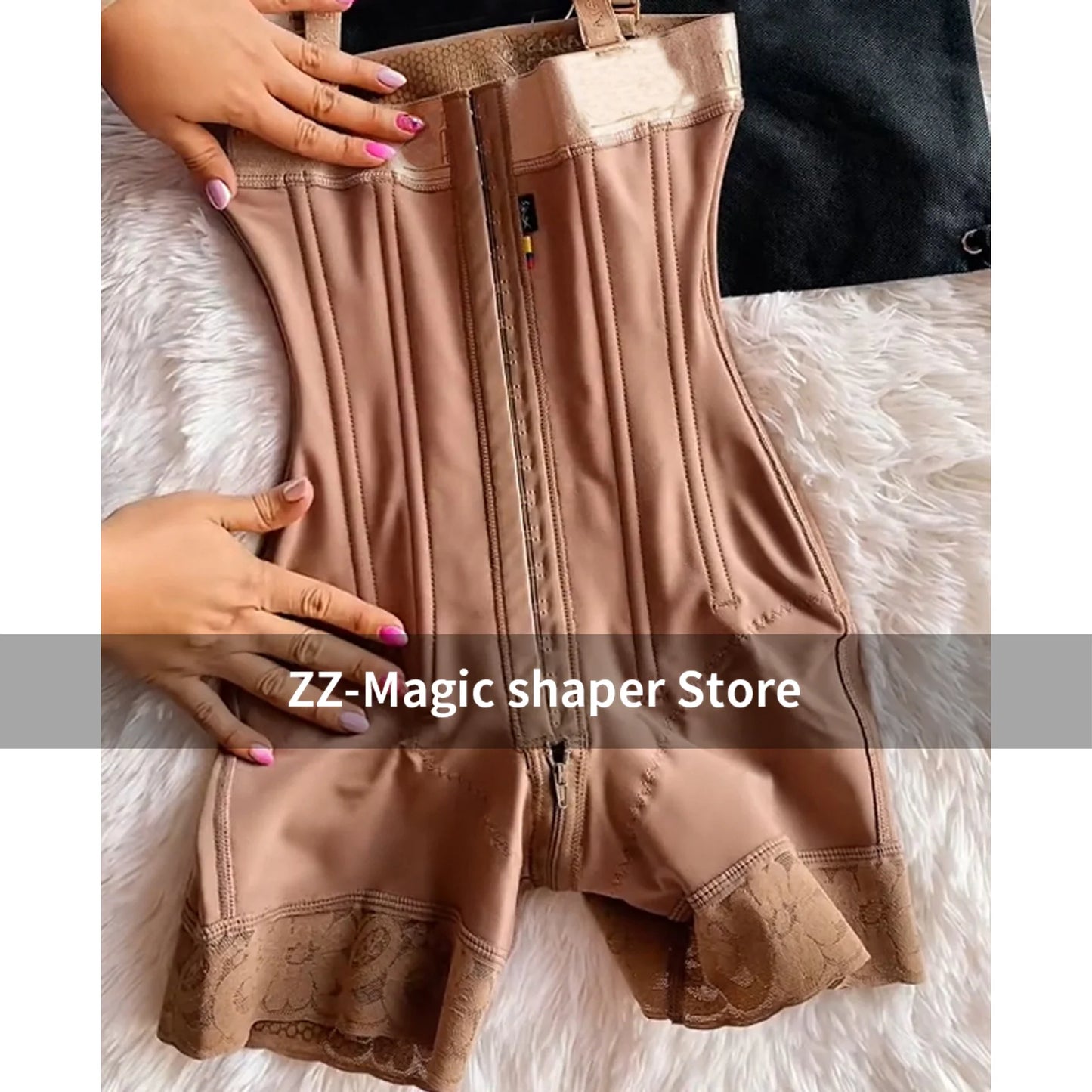 Women's Colombian Postpartum Reducers Girdle Shapers Waist Trainer Corset For Post-Surgical Use Slimming Sheath Tummy Shapewear